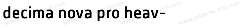 decima nova pro heav字体转换